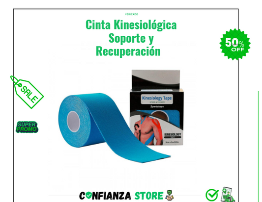 Cinta Kinesiológica  – Soporte y Recuperación 30 % OFF